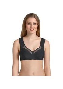 Soft-BH Anita SINCE 1886 "Clara", Damen, Gr. 100, Cup F, schwarz, Obermaterial: 80% Polyamid, 20% Elasthan, BHs Soft-BH, breite Tr&auml;ger, hoher R&uuml;cken, dreigeteiltes Cup, gef&uuml;tterte Formblende
