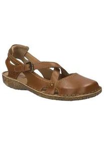 Sandale Josef Seibel "Rosalie 13", Damen, Gr. 41, braun (cognacfarben), Leder, Schuhe Sandale, Sommerschuh, Sandalette, Riemchensandale, im Used-Look