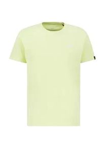 T-Shirt Alpha Industries "Basic T-Shirt SL", Damen, Gr. L, gr&uuml;n (arctic lime), Obermaterial: 100% Baumwolle, Shirts T-Shirt