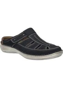 Clog Josef Seibel "New Anvers 76", Herren, Gr. 44, blau (dunkelblau), Leder, Schuhe Clog, Hausschuh, Sabot, Freizeitschuh in extraweiter Form