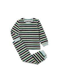 Tchibo - Kinder-Nicki-Pyjama - Jungen - Gr. 98/104 - gr&uuml;n/gestreift