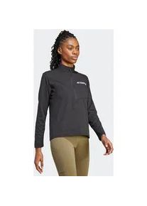Rollkragenshirt Adidas TERREX "MULTI CLIMACOOL 1/2 ZIP LONGSLEEVE", Damen, Gr. XL, schwarz, Obermaterial: 100% Polyester, normal, Rundhals, Shirts