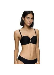 Balconette-BH Triumph "Pure Micro", Damen, Gr. 70, Cup E, schwarz, Single Jersey, Obermaterial: 47% Polyamid, 36% Polyester, 17% Elasthan, clean, unifarben, Basic, BHs Balconette-BH, nahezu unsichtbar, abnehmbare Tr&auml;ger