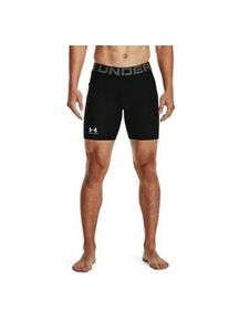 Shorts Under Armour "HeatGear Kompressions-Shorts f&uuml;r", Herren, Gr. XXL, N-Gr, schwarz (schwarz 001), Web, Obermaterial: 80% Baumwolle, 20% Polyester, kontrastfarbene Details, unifarben, Hosen Shorts, f&uuml;r vielseitige Aktivit&auml;ten, Kompressionsdesign