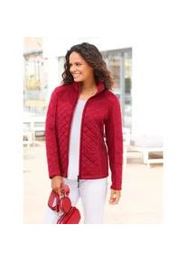 Fleecejacke Casual Looks, Damen, Gr. 46, rot, 100% Polyester, unifarben, Jacken Fleecejacke