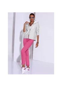 CR&Eacute;ATION L Shirtjacke CREATION L "Shirtjacke", Damen, Gr. 36, grau (hellgrau), 97% Polyester, 3% Elasthan, unifarben, Shirts Shirtjacke