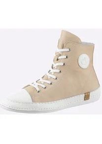 Sneaker Andrea Conti, Damen, Gr. 37, beige (creme, wei&szlig;), Glattleder, Leder, Rindsleder, Schuhe Sneaker