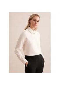 Hemdbluse Seidensticker "Schwarze Rose", Damen, Gr. S(36), beige (sanftes wei&szlig;), 100% Polyester, unifarben, regular fit, ohne Ausschnitt, Blusen Hemdbluse, 1/1 Kragen Uni