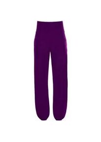 Sporthose WINSHAPE "Functional Light and Comfort Wide Leg Pants CUL102LC", Damen, Gr. XXL, Normalgr&ouml;&szlig;en, lila (schwarz plum), 85% Polyester, 15% Elasthan, Hosen Sporthose, mit Gummizug