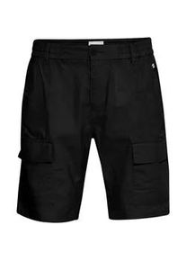 Shorts Blend "Shorts BHWoven", Herren, Gr. M, N-Gr, schwarz, Obermaterial: 51% Leinen LI. 49% Baumwolle CO., Hosen Shorts