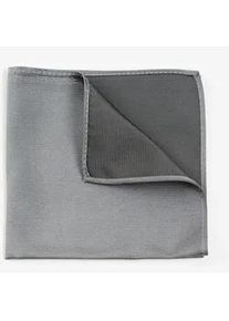 Einstecktuch MONTI "RENZO", Herren, grau, Seide, Modet&uuml;cher, aus reiner Seide mit eleganter Twill-Struktur &ndash; 30 x 30 cm