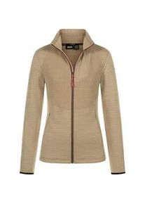 Fleecejacke LPO "Damen Fleecejacke Perle", Damen, Gr. 36 (S), beige (crockery), Wirkware: Stretch Grid Fleece - 93% PES, 7% EL, Jacken Fleecejacke