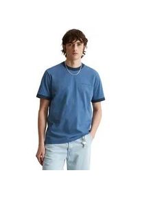 Marc O'Polo T-Shirt MARC O'POLO DENIM, Damen, Gr. XL, medium blau_multi_01, Single Jersey, Obermaterial: 100% Baumwolle, regular fit, Rundhals, Shirts T-Shirt