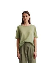 Marc O'Polo Strickpullover MARC O'POLO "aus Bio-Baumwolle-Mix", Damen, Gr. L, smooth sage, Obermaterial: 90% Baumwolle, 10% Polyamid, unifarben, Rundhals, Pullover Strickpullover