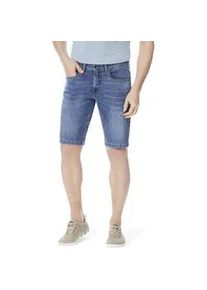Bermudas Stooker Men "5-Pkt Style Summer Denim Bermudas", Herren, Gr. 38, blau (mid blau washed), Denim/Jeans, 99% Baumwolle, 1% Elasthan, gerade kurz, Hosen Bermudas, Sommer Straight Fit Casual Stretchdenim f&uuml;r Herren
