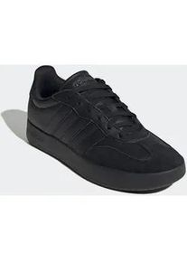 Sneaker Adidas SPORTSWEAR "BARREDA", Herren, Gr. 42,5, schwarz (core schwarz, core schwarz, grau six), Leder, Synthetik, Schuhe Sneaker, inspiriert vom Design des Adidas handball spezial