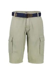 Bermudas Lerros "Cargobermuda inklusive G&uuml;rtel", Herren, Gr. 36, tinted grau, 100% Baumwolle, Hosen Bermudas