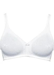 B&uuml;gelloser BH SuSa "BH ohne B&uuml;gel Topsy", Damen, Gr. 90, Cup A, wei&szlig;, Stoff, Obermaterial: 54% Polyamid PA. 26% Elasthan EL. 20% Baumwolle CO., BHs