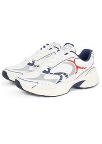 Tommy Hilfiger Sneaker TOMMY JEANS "ARCHIVE'25", Herren, Gr. 45, bunt (wei&szlig;, blau, rot), Synthetik, Textil, Schuhe Sneaker, Freizeitschuh, Halbschuh, Schn&uuml;rschuh mit Kontrastbes&auml;tzen