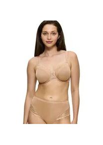 Minimizer-BH Triumph "Ladyform Soft", Damen, Gr. 80, Cup H, beige, Microtouch, Obermaterial: 43% Polyamid, 40% Polyester, 17% Elasthan, BHs Minimizer-BH, verkleinert die Brust optisch um eine Cup-Gr&ouml;&szlig;e