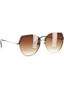 Sonnenbrille Lascana, Damen, braun, Sonnenbrillen Sonnenbrille, Trendy Sonnenbrille mit UV Schutz, Damenbrille