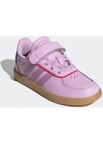 Sneaker Adidas SPORTSWEAR "BREAKNET SLEEK KIDS", Damen, Gr. 35, bliss lila, preloved lila, gum 3, Synthetik, Schuhe Sneaker, mit Klettverschluss, f&uuml;r Kinder & Jugendliche