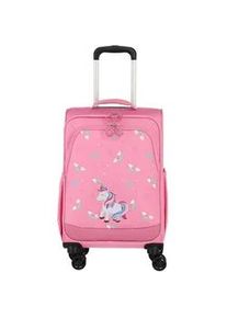 Kinderkoffer Travelite "MINIMOVER 4w Kindertrolley", Jungen, Gr. B/H/T: 35cm x 55cm x 20cm 36 l, rosa, Polyester, festlich, Koffer