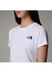T-Shirt The North Face "Redbox T-Shirt f&uuml;r Damen", Damen, Gr. XL, wei&szlig; (tnf wei&szlig;), Obermaterial: 100% Baumwolle, Rundhals, Shirts T-Shirt, sportlicher Stil, Kurzarm, aus 100% Baumwolle