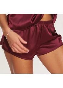 Panty Lascana "Alana", Damen, Gr. 36, bunt (bordeauxrot), Obermaterial: 94% Seide, 6% Elasthan, weit, Unterhosen Panty, im edlen Shorty-Schnitt mit hohem Seidenanteil