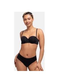 Balconette-BH Dorina "Michelle", Damen, Gr. 75, Cup C, schwarz, Obermaterial: 64% Polyamid, 26% Polyester, 10% Elasthan, unifarben, bequem, BHs Balconette-BH, mit vorgeformten Cups, abnehmbare Tr&auml;ger