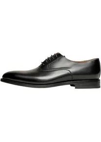 Schn&uuml;rschuh Henry Stevens "Marshall PO Businessschuh", Herren, Gr. 46, schwarz, Kalbsleder, Schuhe Schn&uuml;rschuh, Herren Halbschuhe Leder handgefertigt, Anzugschuhe