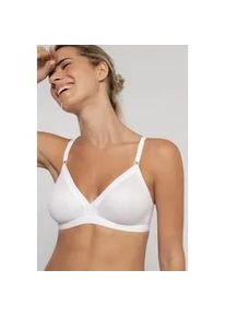 B&uuml;gelloser BH Dorina "Tiffany", Damen, Gr. 85, Cup D, wei&szlig;, Obermaterial: 71% Polyester, 29% Baumwolle, BHs, vorgeformte Cups, ungepolstert