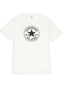 T-Shirt Converse "WOMEN'S Converse CRAFTED CHUCK TAYLOR T-SHIRT", Damen, Gr. XXL, wei&szlig; (vintage wei&szlig;), Obermaterial: 100% Baumwolle, unifarben, Rundhals, eingesetzt, Shirts T-Shirt