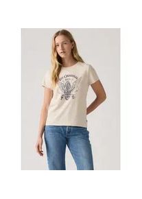 Levi's T-Shirt LEVI'S "LV T-Shirt THE PERFECT TEE NEUTRALS", Damen, Gr. XS (34), western archival ori, Jersey, Obermaterial: 100% Baumwolle, bedruckt, normal h&uuml;ftlang, Rundhals, Shirts T-Shirt