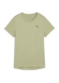 Trainingsshirt Puma "W TAD ESSENTIAL CREW TEE", Damen, Gr. S, lux army, Jersey, Obermaterial: 100% Polyester, regular fit normal, Rundhals, Shirts, Regular Fit, mit seitlichen Schlitzen, mit dryCELL Technologie