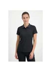 Poloshirt Icepeak "Icepeak BAYARD", Damen, Gr. 3XL, grau (anthrazit), Obermaterial: 100% Polyester, Shirts, normaler Hemdkragen, sportlicher Stil, Kurzarm-Design