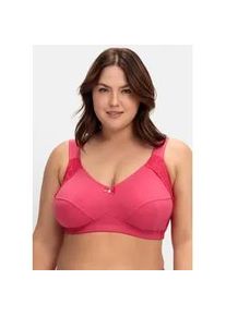 B&uuml;gelloser BH sheego, Damen, Gr. 85, Cup B, lila (orchidee), 95% Baumwolle, 5% Elasthan, BHs