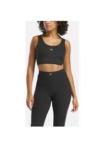 Sport-BH Reebok, Damen, Gr. L, N-Gr, schwarz, Obermaterial: 76% Polyester, 24% Elasthan, BHs Sport-BH, f&uuml;r bequemen Halt beim Training, f&uuml;r Erwachsene, mit Elasthan-Anteil