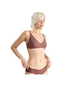 Soft-BH Sloggi "ZERO Microfibre 2.0", Damen, Gr. M, N-Gr, braun (cacao), Obermaterial: 76% Polyamid, 24% Elasthan, BHs Soft-BH, nahtlos, mittlerer Halt, Microfaser, weich