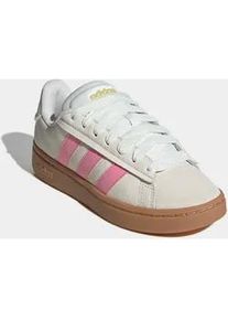 Sneaker Adidas SPORTSWEAR "GRAND COURT ALPHA", Damen, Gr. 37, wei&szlig; (sanftes wei&szlig;, bliss pink, gold metallic), Leder, Textil, Schuhe Sneaker, inspiriert vom Design des Adidas campus 00
