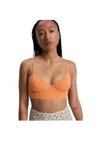 Bade-Shirt Quiksilver "Melly", Damen, Gr. L, Cup B, bunt (coral gold), Obermaterial: 87% Nylon, 13% Elasthan;, Bikini-Oberteile