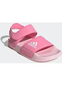Badesandale Adidas SPORTSWEAR "ADILETTE SANDALE", M&auml;dchen, Gr. 36, bliss pink, cloud wei&szlig;, clear pink, Synthetik, Schuhe, mit Klettverschluss, f&uuml;r Kinder & Jugendliche