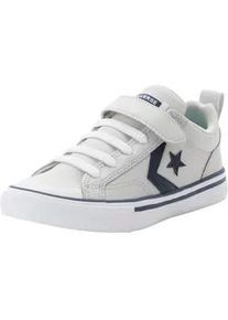 Sneaker Converse "PRO BLAZE STRAP LEATHER EASY ON", Damen, Gr. 32, wei&szlig; (barely grau, navy, wei&szlig;), Leder, Schuhe Sneaker