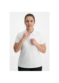Poloshirt Maier Sports "D GG Poloshirt", Damen, Gr. 48, wei&szlig;, Web, Obermaterial: 100% Polyester, unifarben, hoch geschlossener Ausschnitt, eingesetzt eingefasste Kante, Shirts