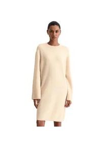 Marc O'Polo Strickkleid MARC O'POLO "aus weichem Schurwolle-Mix", Damen, Gr. 42, Normalgr&ouml;&szlig;en, light oat, Obermaterial: 49% Schurwolle, 25% Alpaka, 24% Polyamid, 2% Elasthan, unifarben, relaxed fit ca. Mitte Knie, Rundhals, Rippb&uuml;ndchen, Kleider Strickkleid