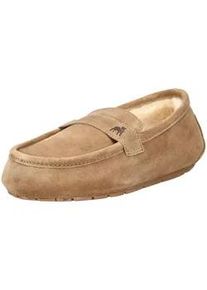 Hausschuh Shepherd "Shepherd Hausschuhe Veloursleder", Herren, Gr. 41, chestnut, Veloursleder, Schuhe Hausschuh