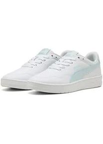 Sneaker Puma "COURT LALLY JR", Damen, Gr. 35,5, Puma wei&szlig;, sea glass, Synthetik, Schuhe Sneaker, mit Schn&uuml;rung, mit gepolsterter SOFTFOAM+ Einlegesohle