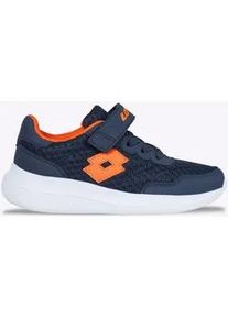 Sneaker Lotto, Damen, Gr. 35, blau (navy, orange), Synthetik, Schuhe Sneaker