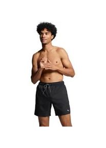 Badeshorts Puma "Puma SWIM MEN MID SHORTS 1P", Herren, Gr. XS, N-Gr, schwarz, Web, Obermaterial: 100% Polyester, unifarben, Badehosen Badeshorts, High-Tech Rei&szlig;verschluss an der Ges&auml;&szlig;tasche, Seitentaschen