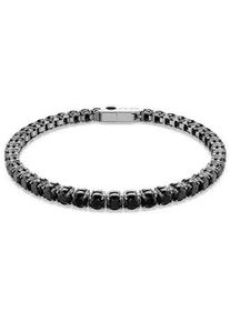 Armkette Swarovski "Schmuck Geschenk Matrix Armband" Gr. L, schwarz (schwarz, schwarz), Armb&auml;nder, Damen, L, Keramik Metall, Keramik, Metall, Armkette, mit Swarovski Kristall